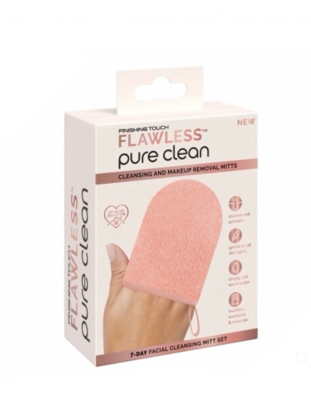 FINISHING TOUCH FLAWLESS PURE CLEAN MAKEUP REMOVER (NEW WITH TAGS)